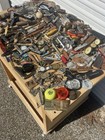 Massive Vintage Jewelry Lot Junk Drawer Many Items  Badge  Knifes  Watches 
