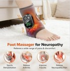 Cordless Ankle Heating Pad Foot   Ankle Massager Gray Fabric Battery Ch-1616