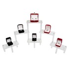 Clear Acrylic Multiplatform Display Stand     6 Platform Tiered Riser