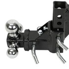 3 Ball Adjustable Drop-turn Trailer Tow 2  Hitch Mount Towing Truck Solid Hd