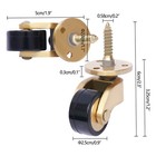 Universal Brass Furniture Castors Rolling Wheels Heavy Duty 4pcs Piano Casters 