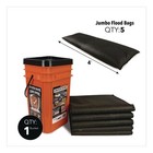 Quick Dam Qdgg12485 Jumbo Flood Bags Grab   Go Bucket - Black orange  1-kt  New