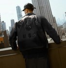 Men Avirex Icon Black Real Bomber American Flight Faux Jacket Leather For Men