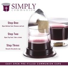 Simply Communion Pre-filled Communion Cups - Tray   Seatback Pew Compatible C   