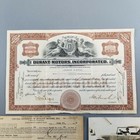 Durant Motors Three Stock Shares 1925 Investment Savings Plan Slip   Postcard 