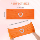 Pack Of 30 Spandex Chair Sashes Bows Stretch Chair Cover Band With Buckle Slider