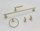 Bwe 5-piece Bath Hardware With Towel Bar Towel Hook Toilet Paper Holder And Towe