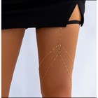 Nwot Handmade Gold  infinity  Thigh Chain Garter Belt  Wedding Prom Festival