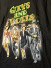 Vintage Guys And Dolls Hit Box Broadway Black T-shirt Size Medium