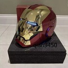 Autoking Iron Man Mk5 1 1 Wearable Helmet Prop Mask Voice Control Gold Silver 