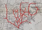 1920 Antique Maine Central Railroad System Map Vintage Railway Map 2941
