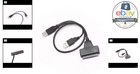 Hard Disk Drive Sata To Usb 2 0 Adapter Cable For 2 5  Ssd Hdd