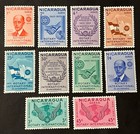 Travelstamps  1955 Nicaragua Rotary Air Mail Stamps Scott  c353-c362 Mint Mnh Og