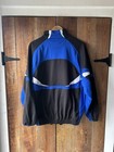 Y2k Diadora Black Blue Zip Up Warm Up Track Jacket Men s Size L