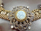 Lucid  Designernecklace  Multi-gem  Wide  Chunky Style Rare  Vintage Design  Wow