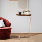 Sofa Couch Coffee End Table Bed Side Table Snack Table Metal walnut Laptop Table