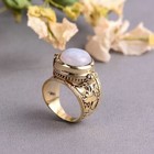 Natural Moonstone Poison Ring   Gold Moonstone Hidden Box Ring   Handmade Ring