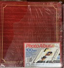 Lot Of 2 Photo Album 100 Pages Gold Edged 50 Sheets Self Adhesive Up To 8x10   