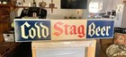 Vintage Blinking Lighted Stag Beer Sign All Original