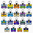 Personalized Scenic Dog Cat Id Tag Custom Engraved Pet Name Tag Silent Silicone