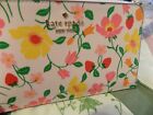 New Kate Spade Lucy Garden Medium  Large Zip Wristlet Pink Multi Flower Leather