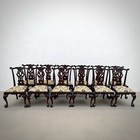 Set Of 12 Chippendale Clawfoot Dining Chairs Free Shipping