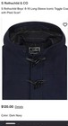 Rothschild Duffle Coat Kids Large 16 Navy Blue Hooded Toggle Coat