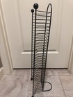 Black Metal Dvd Storage Rack Tower Wire Stand Holds 32 Discs  26    Tall