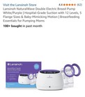 Lansinoh Signature Pro Double Electric Breast Pump - White purple