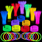 144 Pcs 8  Glowsticks  Bracelets Necklaces  Glow In The Dark Party Favors  Ea   