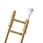Bb Tenor Slide Trombone Gold Lacquer Brass B Flat For Students With Case Kit New