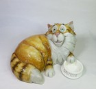 Rare Vintage Border Fine Arts Resin Figurine Pets With Personality Orville Cat