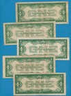 5- 1 00 1928  1934  Funny Back Blue Seal Silver Certificates Average Circ   Lot