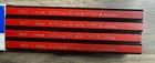Lot Of 12 Vintage Dixon s Red And Black Carpenter 997-m Wooden Pencil  New Usa