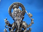 Fine Vintage Indian  Silver Hindu Ritual Standing Ganesh Idol-great Detail