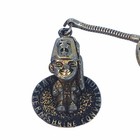 1959 Los Angeles Shriners Al Malaikah Fraternal Organization Fob Key Ring Brass