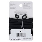 Scunci No-slip Grip All Day Hold Hair Elastics  Black  16-pieces