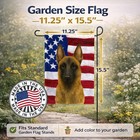 Caroline s Treasures Belgian Malinois American Garden Flag Wdk6171gf
