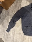 Vintage Navy Blue Us Mail Postal Service Made In Usa Zip Up Sweater Size Small