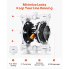 Uimoso Pneumatic Double Diaphragm Pump For Waste Oil  4 4 Gpm  100 Psi