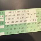 1986 Bob Dylan   Grateful Dead   Tom Petty Concert Ticket Stub  Rubber Bowl