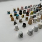 Large Lot 71 Thimbles - Thimble Collection - Wide Variety - Unique Vintage Items