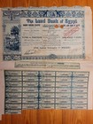 Egypt  Land Bank Of Egypt  Alexandria  1905  1 Share  Bank 