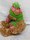 Hugfun Int l Teddy Bear 17  Shaggy Brown Plush Winter Christams Beanie Scarf