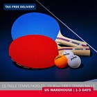 Franklin Sports Ping Pong Paddle Set With Balls - 2 Player   4 Player Table Tenn