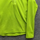 Eddie Bauer First Ascent Pullover Men s M Lime Green Quarter Zip Fleece Top