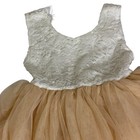 Topmaker Lace Tutu Netting Dress Ballerina Fairy White Peach 4t Bv