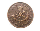 1854 Bank Of Upper Canada Half Penny Bank Token- Km  Tn2