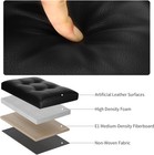 Storage Ottoman Foot Rest Stool With Thicker Foam Padded Seat  Foldable