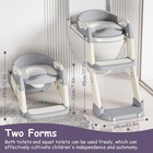 3-in-1 Potty Training Seat With Ladder Toddler Toilet Ladder Kid   s Toilet Chair